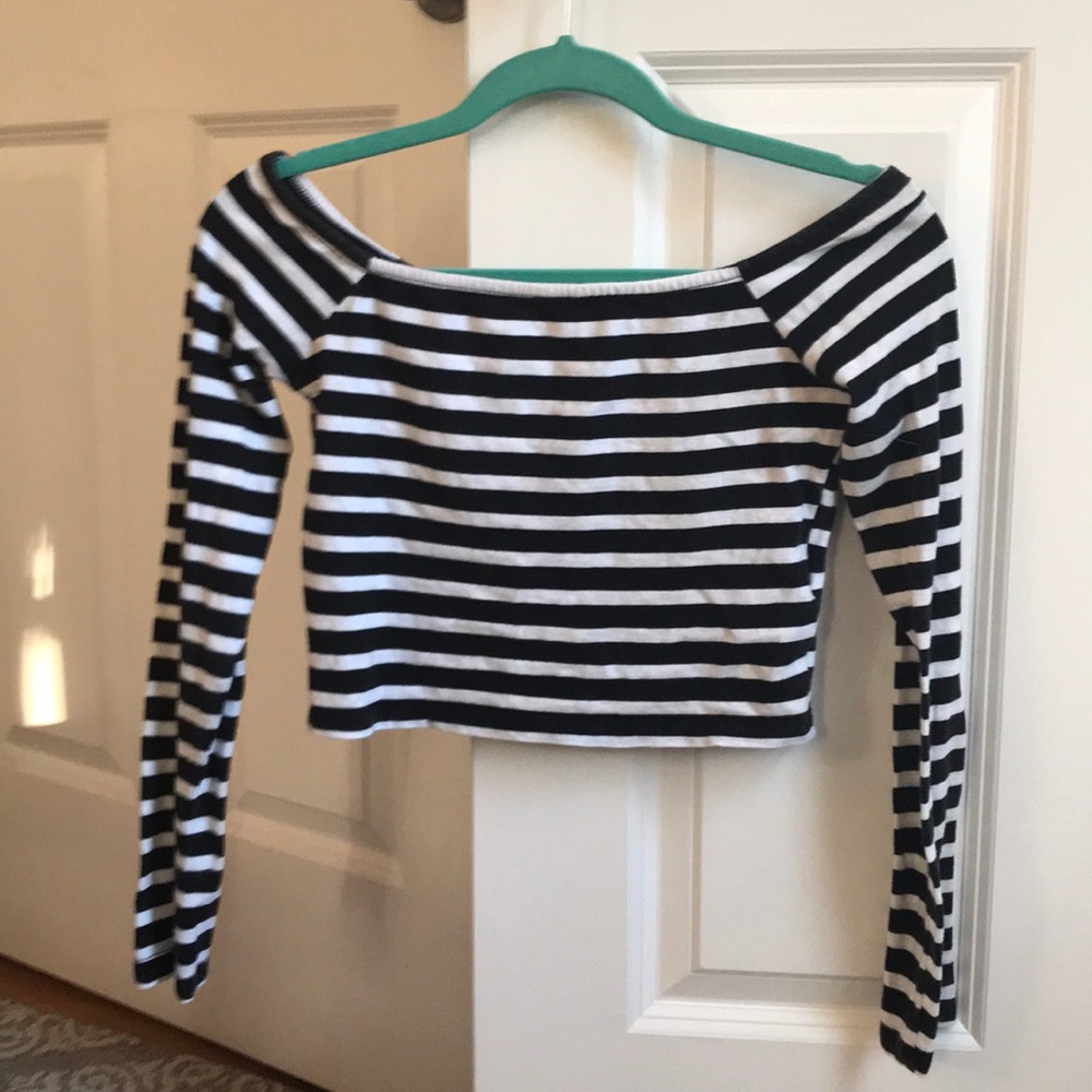 Striped crop top